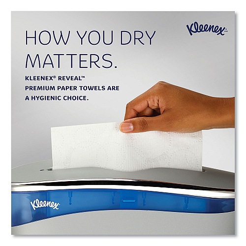 Kleenex Reveal Multi-Fold Towels, 2-Ply, 8 x 9.4, White, 16/Carton (46321)