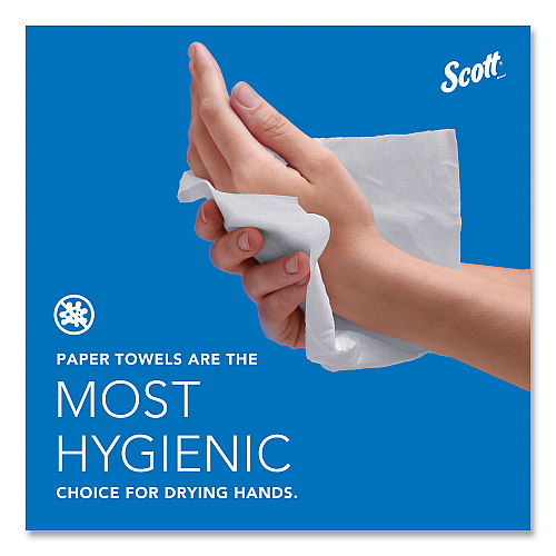 Scott Essential Hard Roll Towels for Business, Absorbency Pockets, 1-Ply, 8" x 800 ft,  1.5" Core, White, 12 Rolls/Carton (01040)