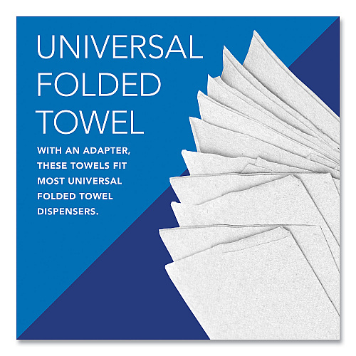 Pro Scottfold Towels, 1-Ply, 7.8 x 12.4, White, 175 Towels/Pack, 25 Packs/Carton (01960)