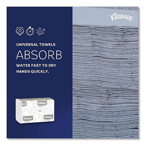 Kleenex&reg; Multifold Paper Towels, 1-Ply, White, 1200 Towels (02046)