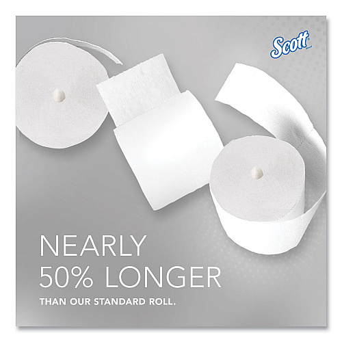 Scott Essential Coreless SRB Bathroom Tissue, Septic Safe, 2-Ply, White, 1,000 Sheets/Roll, 36 Rolls/Carton (04007)