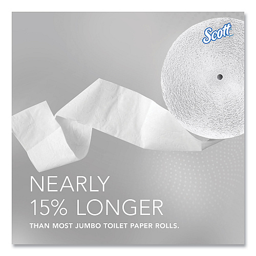 Scott&reg; Coreless Jumbo Jr. Toilet Paper Rolls, 1-Ply, 2300-ft., 12 Rolls (07005)