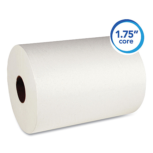 Scott Slimroll Towels, Absorbency Pockets, 8" x 580 ft, White, 6 Rolls/Carton (12388)