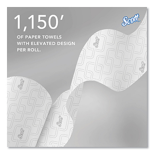 Scott&reg; Pro Hardwound Paper Towels, White, 1,150-ft., 6 Rolls (25702)