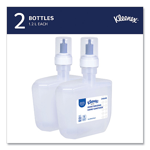 Scott Super Moisturizing Foam Hand Sanitizer, 1,200 mL Cassette, Unscented, 2/Carton (34643)