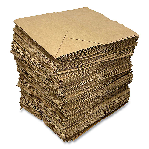 Kari-Out Kraft Paper Bags, Natural Kraft Flat Handles, 11" x 7" x 12", Brown, 250/Carton (1200410)