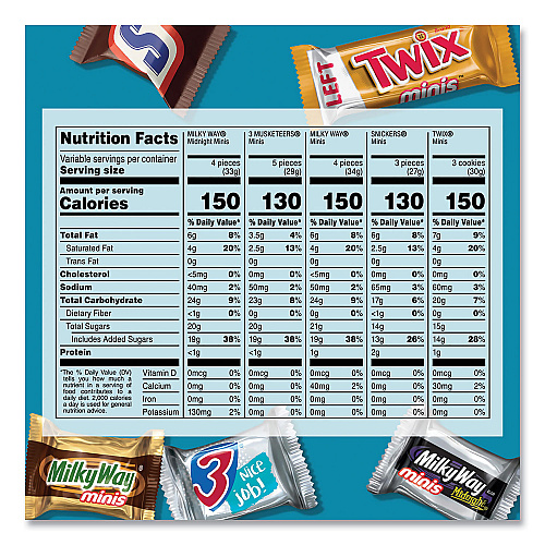 Mars Minis Mix Variety Pack, 62.6 oz Bag (22000016)