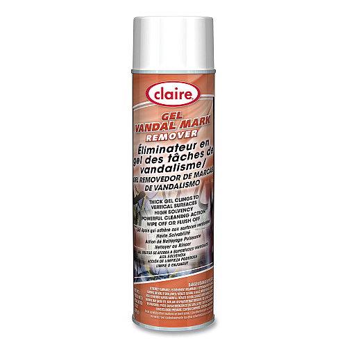 Claire Gel Vandal Mark Remover, 15 oz Aerosol Spray, Dozen (880)