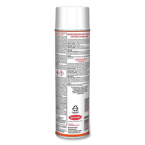 Sprayway Orange Citrus Crazy Clean, Orange Scent, 19 oz Aerosol Spray, Dozen (985)