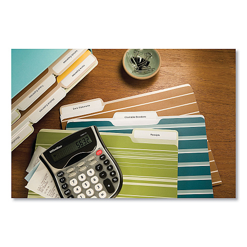 Avery Mini-Sheets Permanent File Folder Labels, 0.66 x 3.44, White, 12/Sheet, 25 Sheets/Pack (2181)