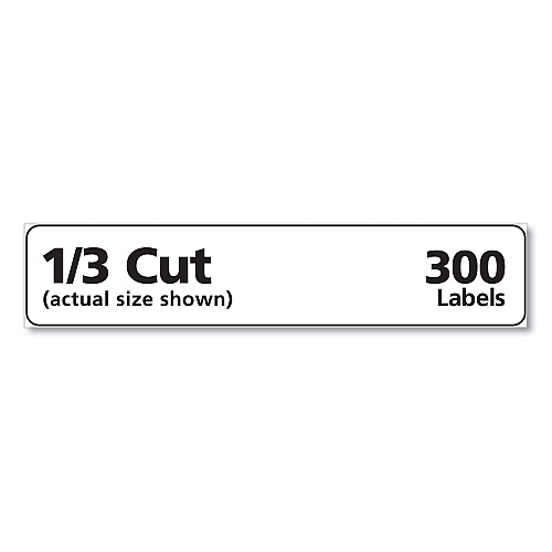 Avery Mini-Sheets Permanent File Folder Labels, 0.66 x 3.44, White, 12/Sheet, 25 Sheets/Pack (2181)