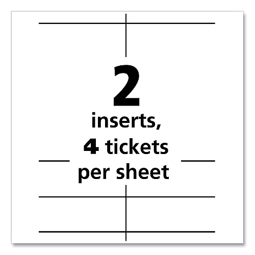 Avery Name Badge Insert Refills, Vertical, 4 1/4 x 6, White, 100/Pack (8522)