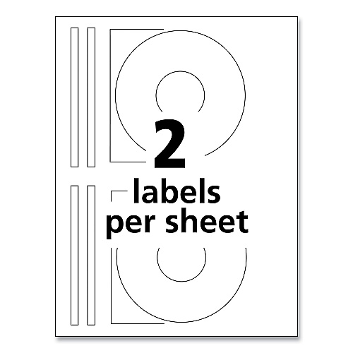 Avery Inkjet Full-Face CD Labels, Glossy White, 20/Pack (8944)