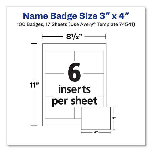 Avery 7451 Name Badge Holder