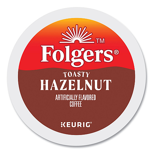 Folgers Toasty Hazelnut Coffee K-Cups, 24/Box (0162)