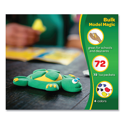 Crayola Model Magic Modeling Compound, 1 oz Packs, 75 Packs, Assorted Colors, 6 lbs 13 oz (236002)