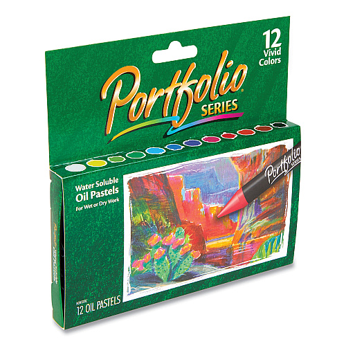 Crayola Portfolio Series Oil Pastels, 12 Assorted Colors, 12/Pack (523612)