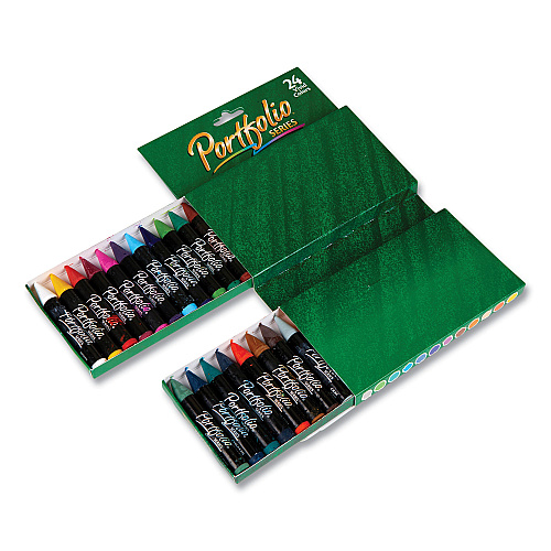 Crayola Portfolio Series Oil Pastels, 24 Assorted Colors, 24/Pack (523624)