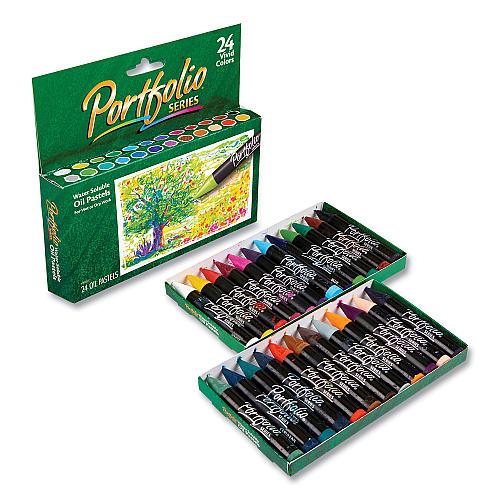 Crayola Portfolio Series Oil Pastels, 24 Assorted Colors, 24/Pack (523624)