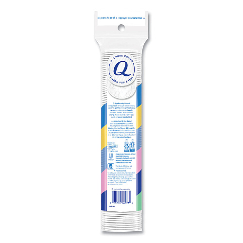 Q-tips Beauty Rounds, 80 Count, 12 Packs/Carton (030521004573)