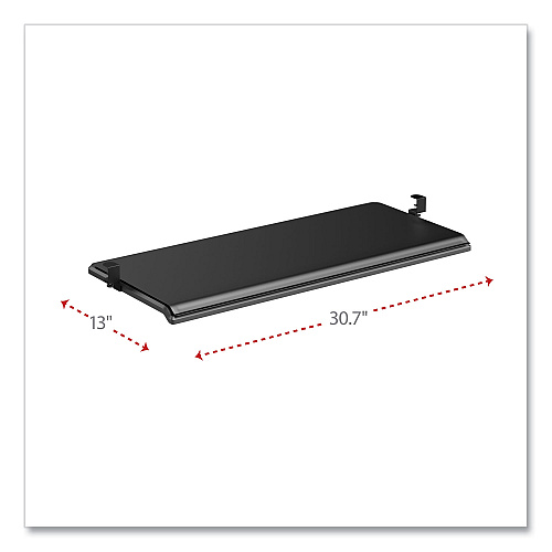 Alera AdaptivErgo Clamp-On Keyboard Tray, 30.7" x 13", Black (ALEKBT1B)