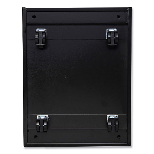 Alera File Pedestal with Full-Length Pull, Left or Right, 2-Drawers: Box/File, Legal/Letter, Black, 14.96" x 19.29" x 21.65" (ALEPBBFBL)
