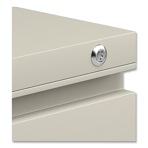 Alera File Pedestal with Full-Length Pull, Left or Right, 2-Drawers: Box/File, Legal/Letter, Putty, 14.96" x 19.29" x 21.65" (ALEPBBFPY)
