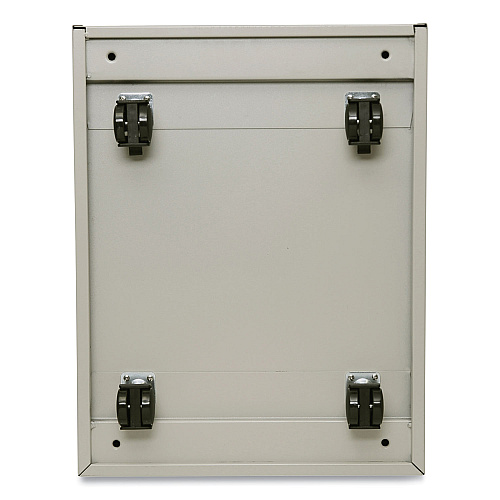 Alera File Pedestal with Full-Length Pull, Left or Right, 2 Legal/Letter-Size File Drawers, Putty, 14.96" x 19.29" x 27.75" (ALEPBFFPY)