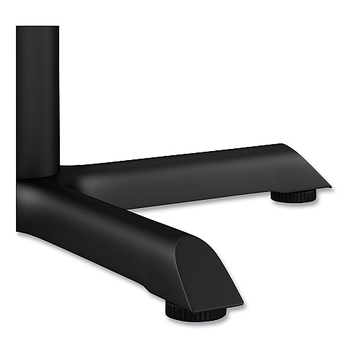 Alera Hospitality Series Single-Column Bases, 27.5" Diameter x 40.38"h, 300 lb Cap, Steel, Black (ALETBH423B)