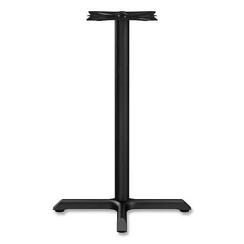 Alera Hospitality Series Single-Column Bases, 27.5" Diameter x 40.38"h, 300 lb Cap, Steel, Black (ALETBH423B)