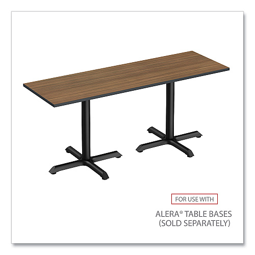 Alera Reversible Laminate Table Top, Rectangular, 47.63w x 23.63d, Espresso/Walnut (ALETT4824EW)