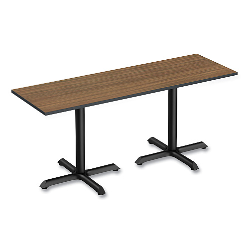 Alera Reversible Laminate Table Top, Rectangular, 71.5w x 23.63d, Espresso/Walnut (ALETT7224EW)