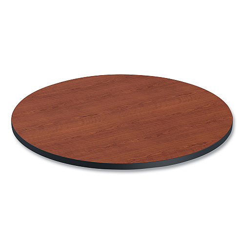 Alera Reversible Laminate Table Top, Round, 35.5" Diameter, Medium Cherry/Mahogany (ALETTRD36CM)