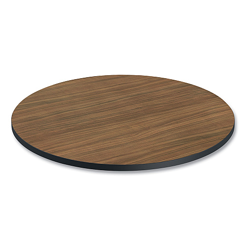 Alera Reversible Laminate Table Top, Round, 35.5" Diameter, Espresso/Walnut (ALETTRD36EW)