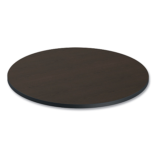 Alera Reversible Laminate Table Top, Round, 35.5" Diameter, Espresso/Walnut (ALETTRD36EW)