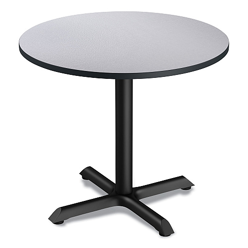 Alera Reversible Laminate Table Top, Round, 35.5" Diameter, White/Gray (ALETTRD36WG)