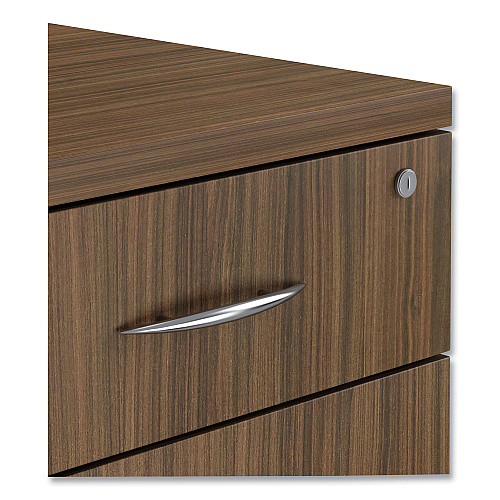 Alera Valencia Series Mobile Pedestal File, Left/Right, 3-Drawer: Box/Box/File, Legal/Letter, Walnut, 15.88 x 20.5 x 28.38 (ALEVA572816WA)