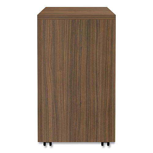 Alera Valencia Series Mobile Pedestal File, Left/Right, 3-Drawer: Box/Box/File, Legal/Letter, Walnut, 15.88 x 20.5 x 28.38 (ALEVA572816WA)