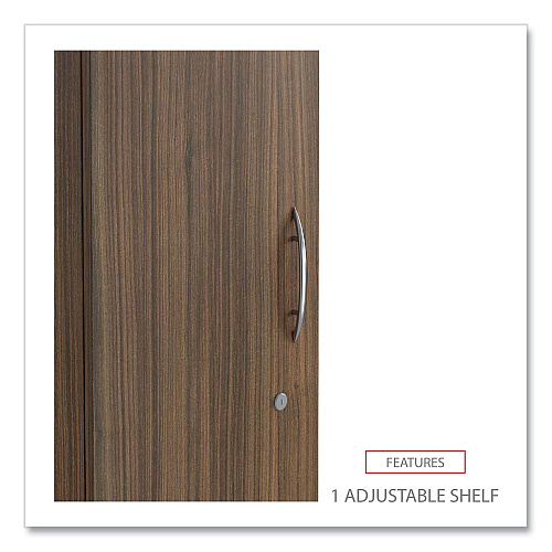 Alera Valencia Series Wardrobe, 11.88w x 22.78d x 65h, Modern Walnut (ALEVA621224WA)