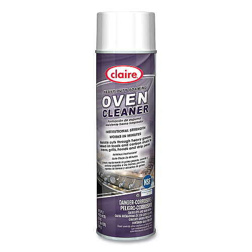 Claire Heavy Duty Foaming Oven Cleaner, 20 oz Aerosol Spray, 12/Carton (824)