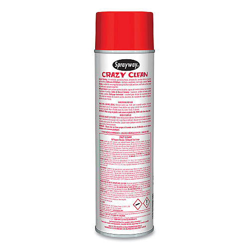 Sprayway Crazy Clean All Purpose Cleaner, Floral Scent, 19 oz Aerosol Spray, Dozen (031)