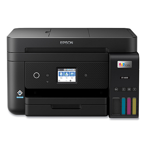 Epson EcoTank ET-4850 Wireless All-in-One Supertank Printer, Copy/Fax/Print/Scan (C11CJ60201)