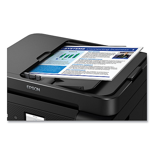 Epson EcoTank ET-4850 Wireless All-in-One Supertank Printer, Copy/Fax/Print/Scan (C11CJ60201)