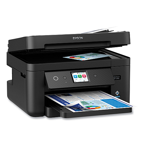 Epson WorkForce WF-2960 Wireless All-in-One Inkjet Printer, Copy/Fax/Print/Scan (C11CK60201)