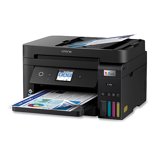 Epson EcoTank ET-4850 Wireless All-in-One Supertank Printer, Copy/Fax/Print/Scan (C11CJ60201)
