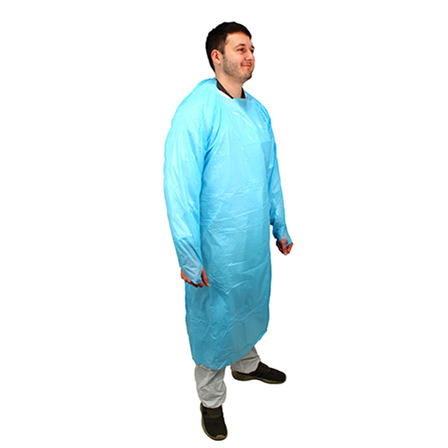Impact 50 In. Isolation Gown L/s Elastic Wrists, Blue, 100/cs, Case Of 100 (MCPE-50B)