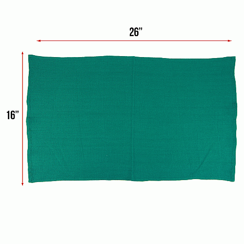 Huck Cotton Cleaning Towels 16x26 Green - Pack Of 12 (ABSBNT-HGRN)
