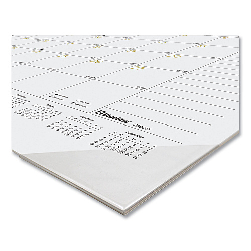Blueline Gold Collection Monthly Desk Pad Calendar, 22 x 17, White/Gold Sheets, Black Headband, 12-Month (Jan to Dec): 2026 (C199003)