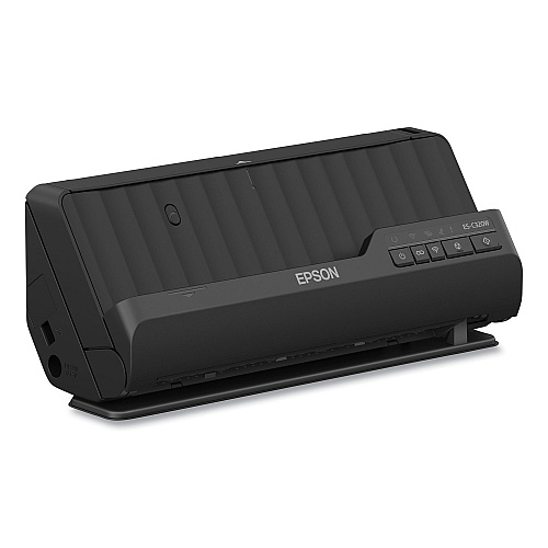 Epson WorkForce ES-C320W Wireless Compact Desktop Document Scanner, 600 dpi Optical Resolution, 20-Sheet Auto Document Feeder (B11B270201)