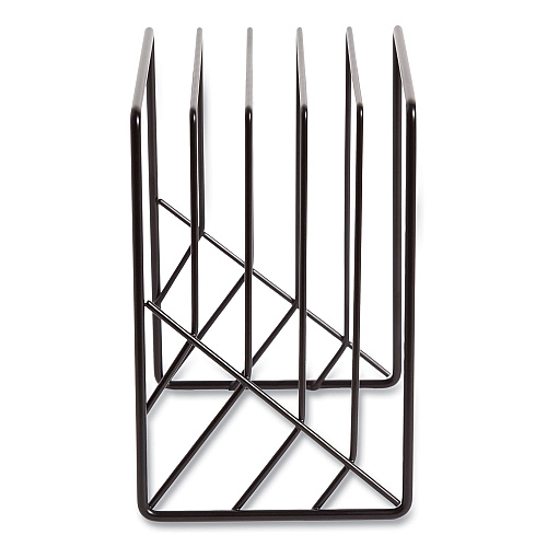 U Brands Vena Wire Letter Sorter, 5 Sections, Assorted Sizes, 3.94 x 5.24 x 6.1, Black (3841U0312)
